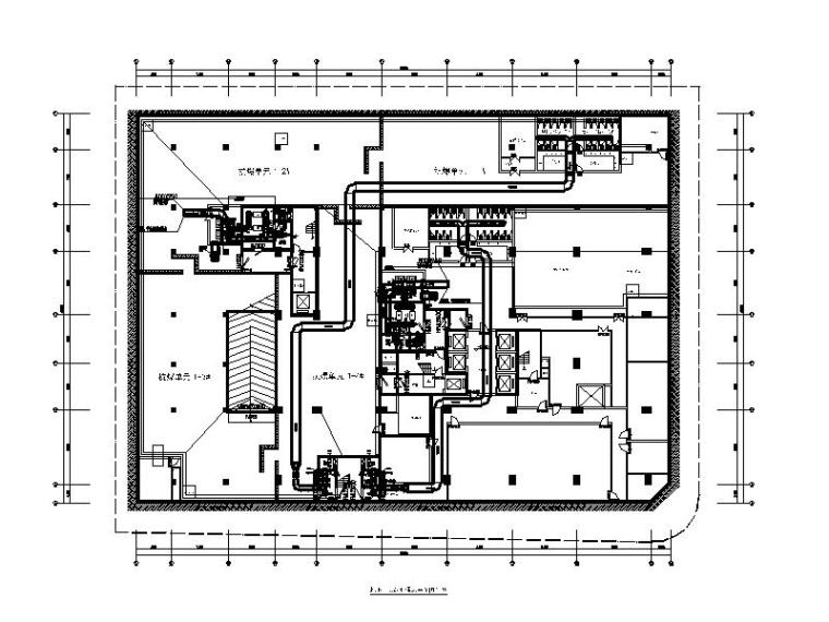 地下室三层换撑方案资料下载-[广州]公寓酒店三层地下室人防暖通施工图