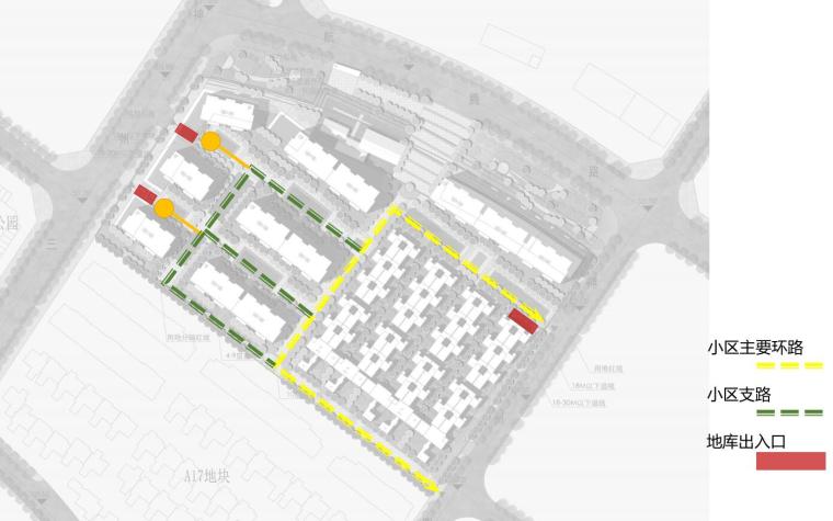 [陕西]新中式风格别墅住宅方案建筑设计-规划道路2