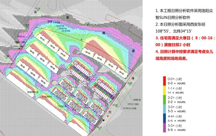 [陕西]新中式风格别墅住宅方案建筑设计-日照分析
