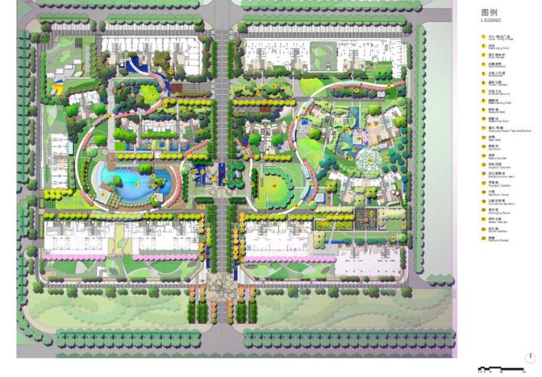 现代风格小区大门模型资料下载-[广东]深圳现代风格居住区景观设计方案