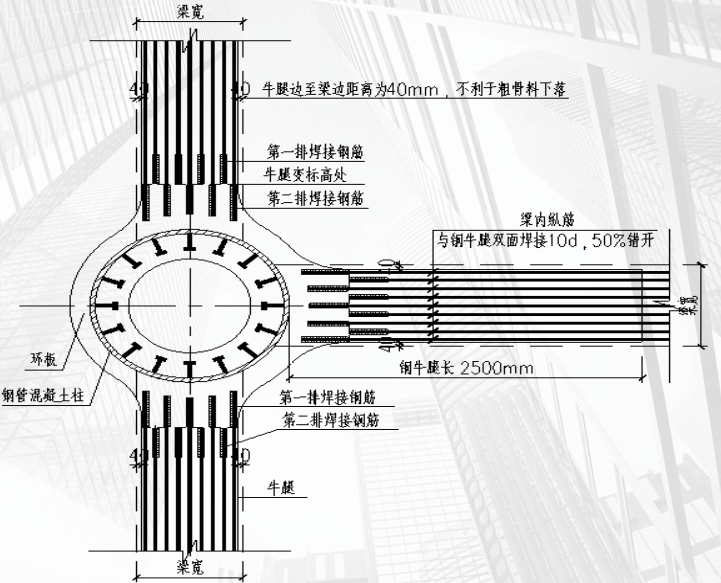 钢管柱与钢梁连接资料下载-RC梁与圆钢管柱梁柱节点连接技术创新