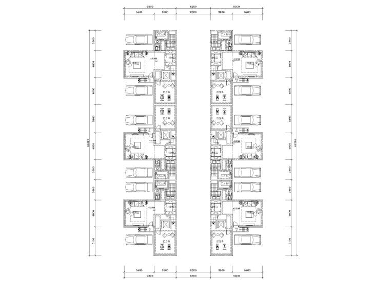 五面宽洋房户型资料下载-六合院3层3面宽29.2户型图(148.2+146.5+146