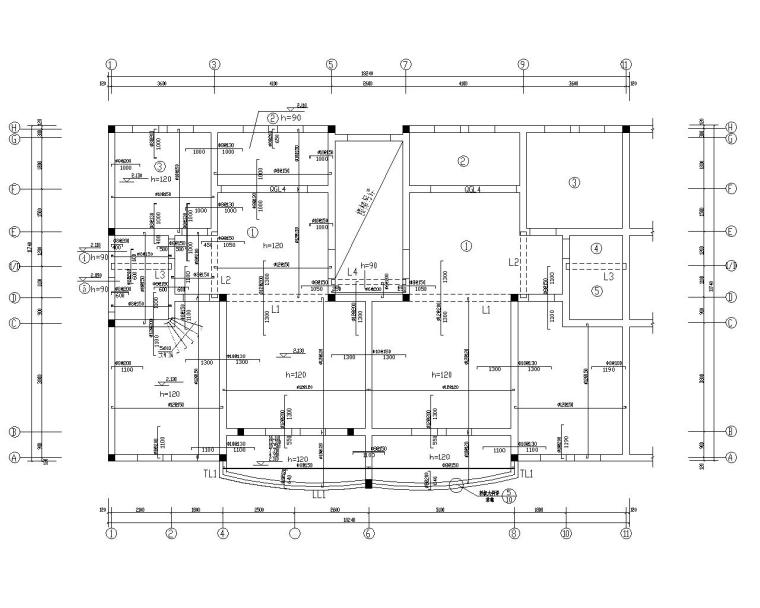 住宅带阁楼施工图资料下载-六层带阁楼砖混结构住宅施工图（CAD）