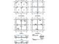 某田字布置回用水池施工图（CAD）