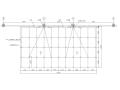 某8m点式雨蓬钢结构施工图（CAD）