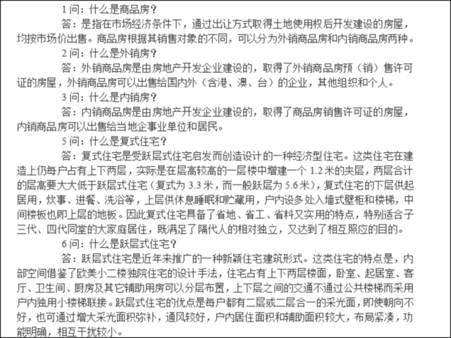 房地产工程常见问题及破解资料下载-房地产专业术语以及销售中的常见问题