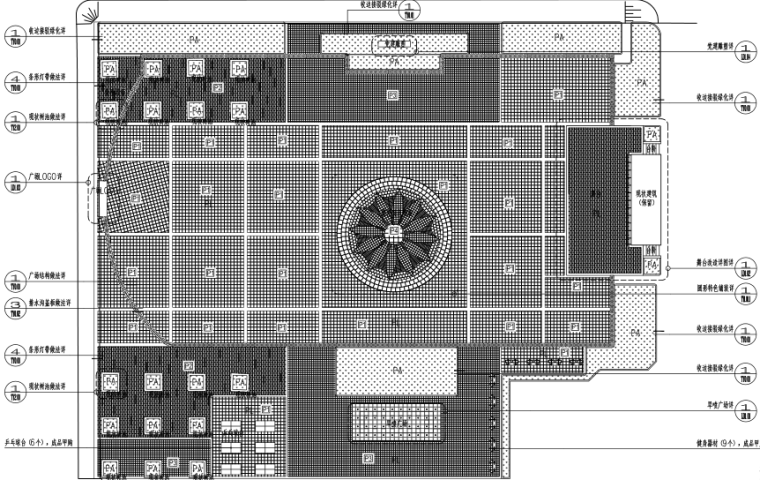 花坛做法图纸资料下载-广场环境升级改造工程图纸含招标文件