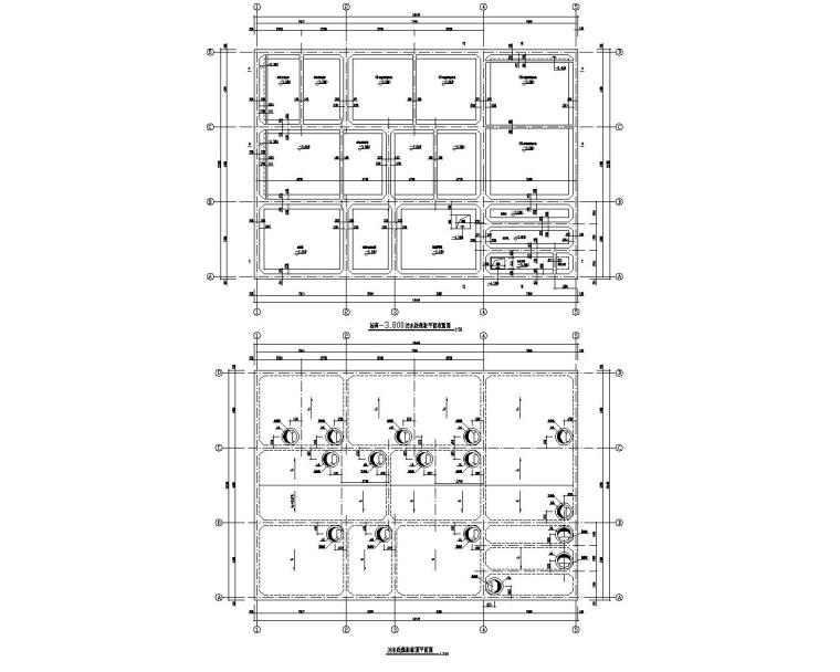 10吨污水处理池大样图资料下载-污水处理池混凝土结构施工图（CAD）