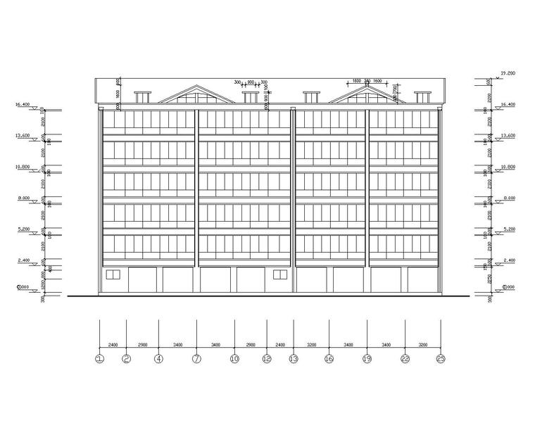 某六层住宅砖混结构施工图(cad含建筑)