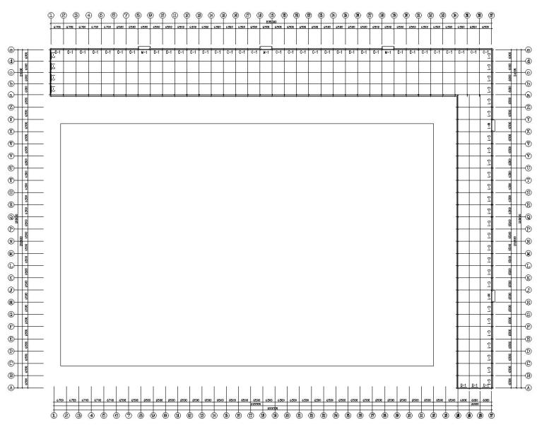 钢结构厂房单资料下载-L型单跨钢结构厂房结构施工图（CAD）