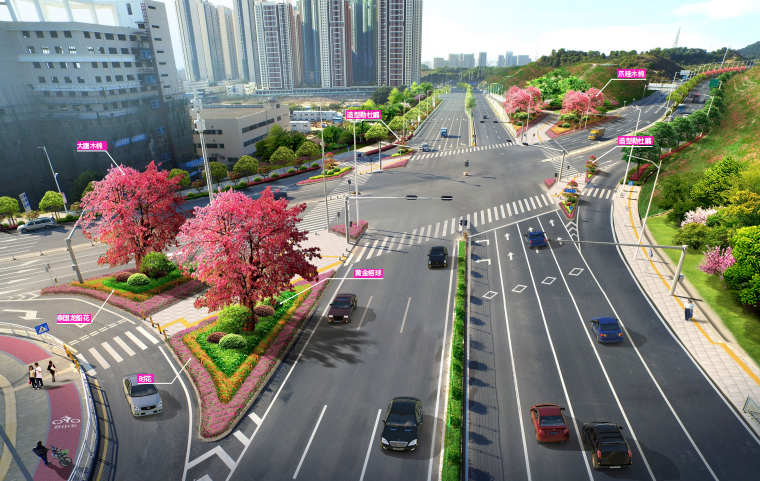 市政景观资料下载-[深圳]某市政大道景观环境整治工程方案设计