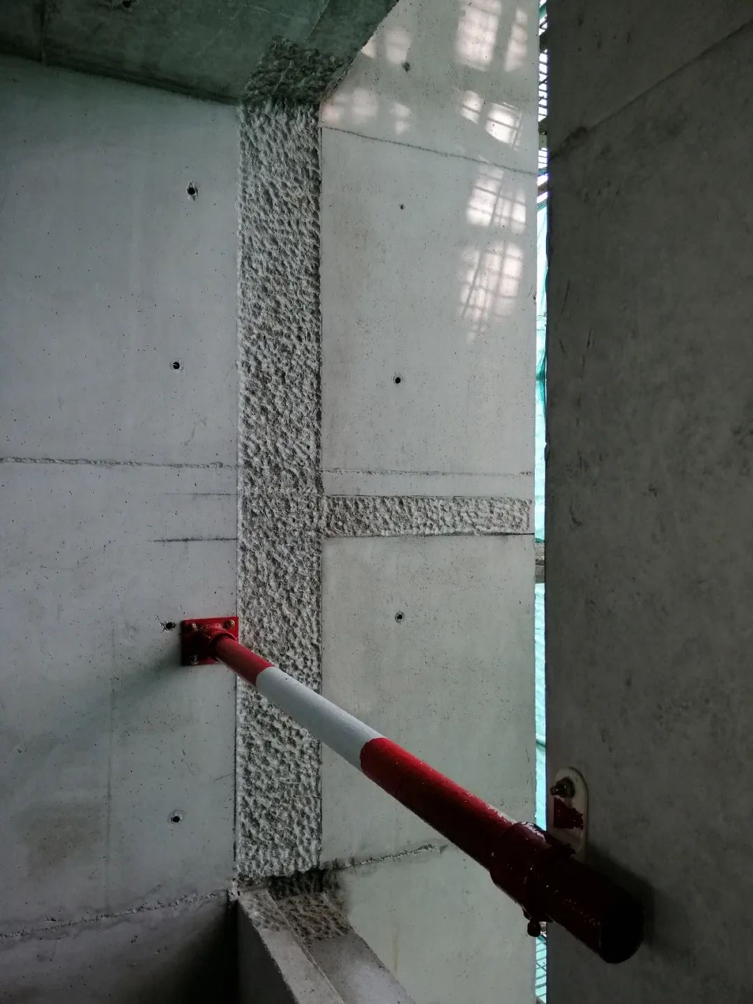 二次结构弹线及凿毛处理