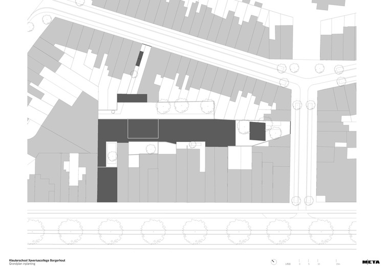 比利时幼儿园Xaverius学院-1104xav_nz_20191226_grondplan_inplanting_A3L