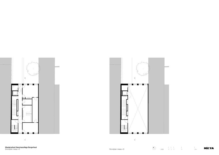 比利时幼儿园Xaverius学院-1104xav_nz_20191226_grondplan_niveau__2__3_A3L