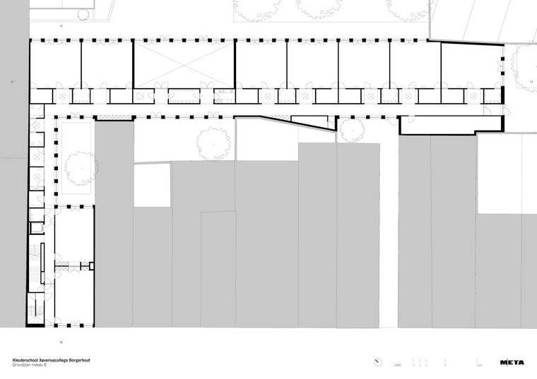 比利时幼儿园Xaverius学院-1104xav_nz_20191226_grondplan_niveau_0_A3L