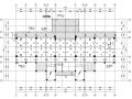 六层框架结构办公楼筏板基础施工图（CAD）