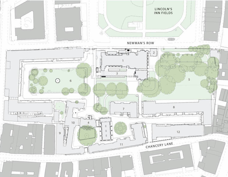 英国林肯纪念堂-Site_plan_