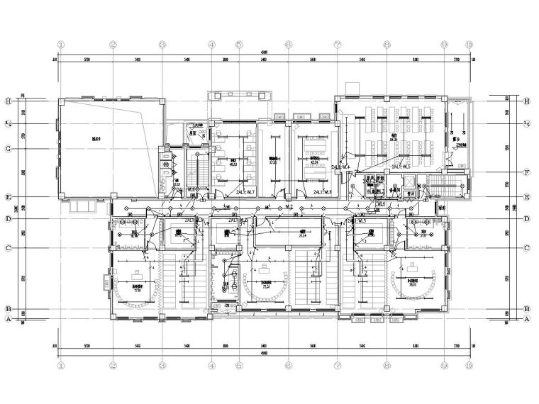 200平方米办公室施工图资料下载-2400平方米幼儿园电气施工图