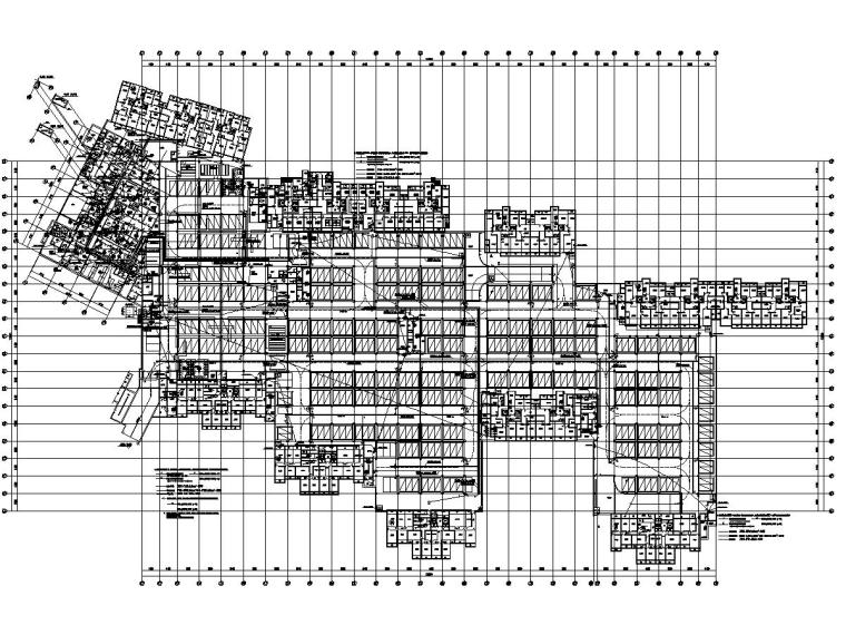 [北京]知名地产商品房地下车库电气图纸-6弱电平面图