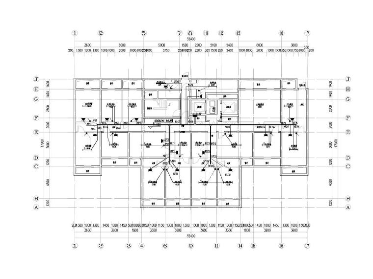 杭州富阳东梓关回迁房资料下载-[北京]知名地产回迁房住宅楼电气施工图