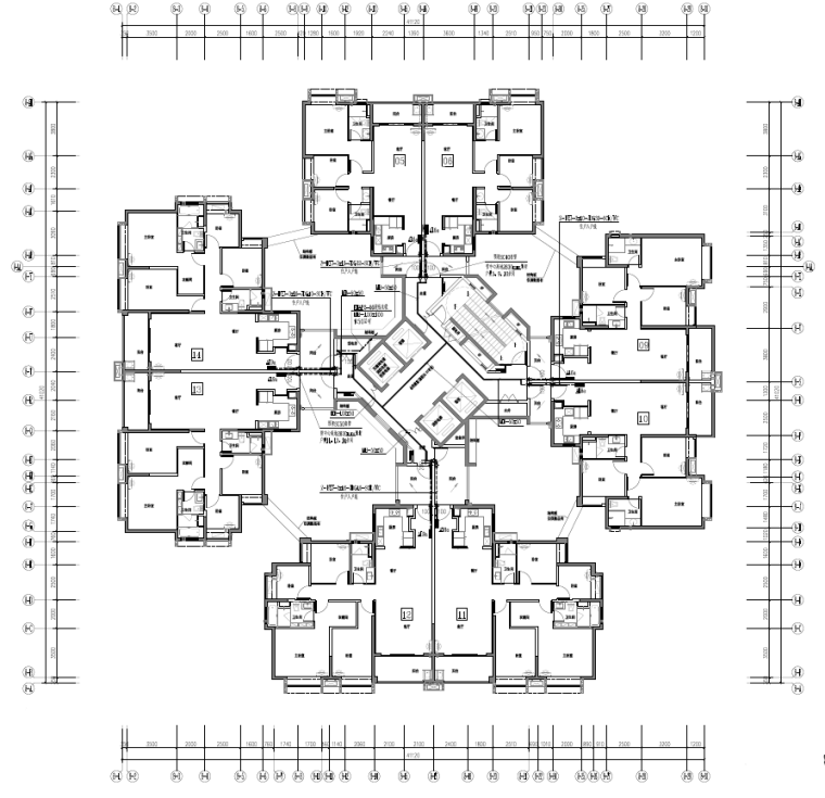 房建工程强弱电施工方案资料下载-广东佛山超高层住宅及配套公建强弱电施工图