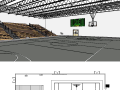 学校体育馆（篮球、排球）-BIM案例模型