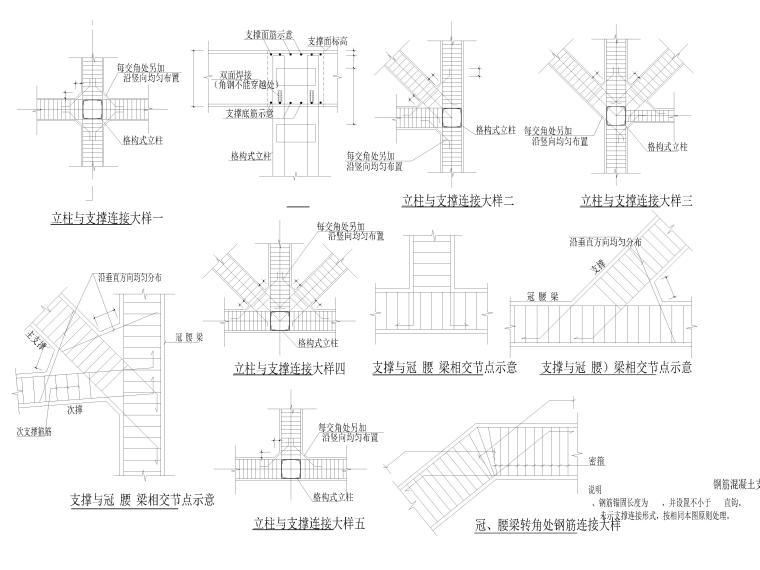 [广州]高层塔楼地下连续墙支护CAD及地勘-基坑支护大样图