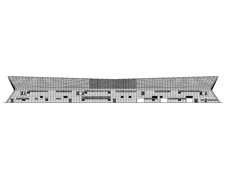 两层建筑物建筑施工图纸资料下载-[重庆]2层航站楼幕墙施工图2017_含计算书