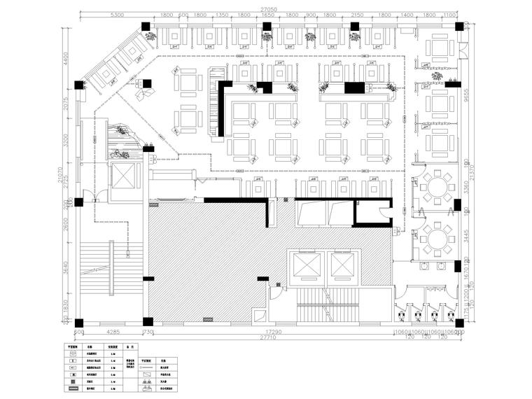 [甘肃]650㎡二层中式小龙坎火锅店施工图-二层消防指示平面图