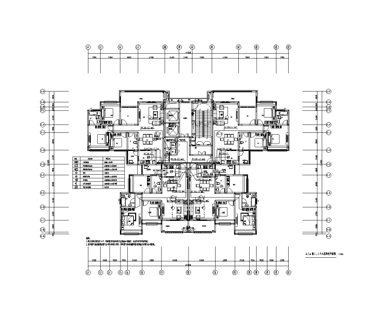 6层建筑结构施工图纸资料下载-27层力墙结构住宅建筑电气施工图纸（2018）