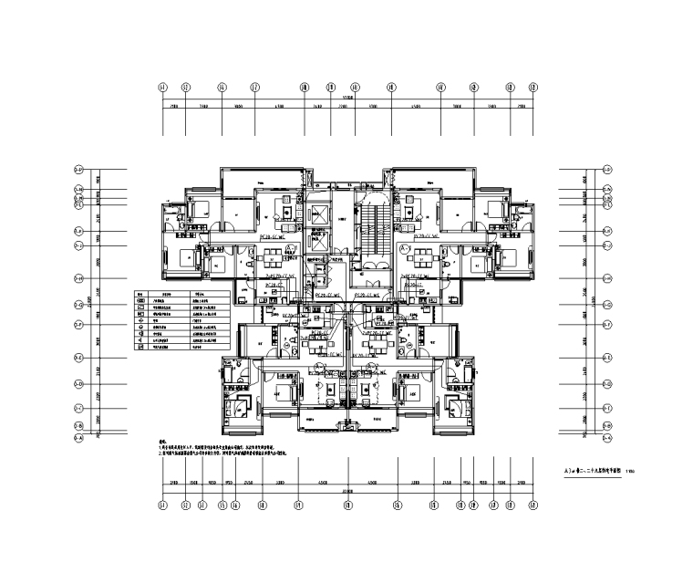 住宅结构建筑施工图纸资料下载-27层力墙结构住宅建筑电气施工图纸（2018）