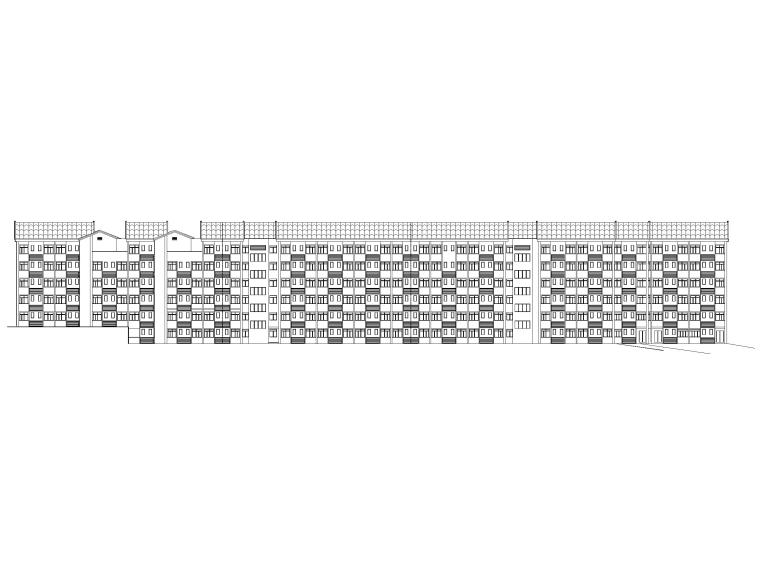 6层居住建筑施工图资料下载-6层剪力墙结构学生公寓宿舍建筑施工图