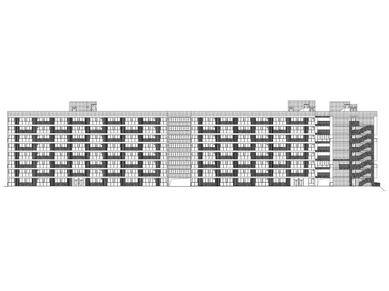 宿舍公寓招投标资料下载-8层大学博士生公寓建筑施工图含招标文