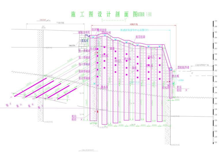 板重叠布置怎么办资料下载-[深圳]博物馆地勘报告及锚拉桩板挡墙CAD