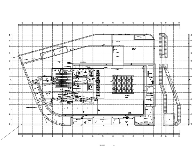 大型商业综合体机电施工图纸-屋顶配电平面图