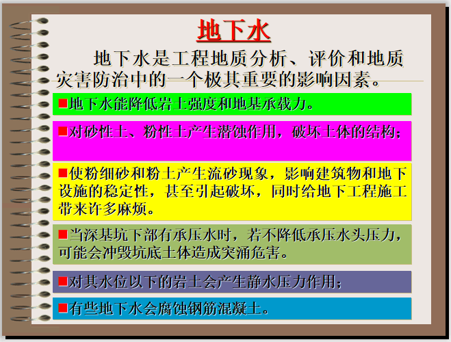 地下工程结构之资料下载-工程地质评价之地下水类型性质(60页干货)