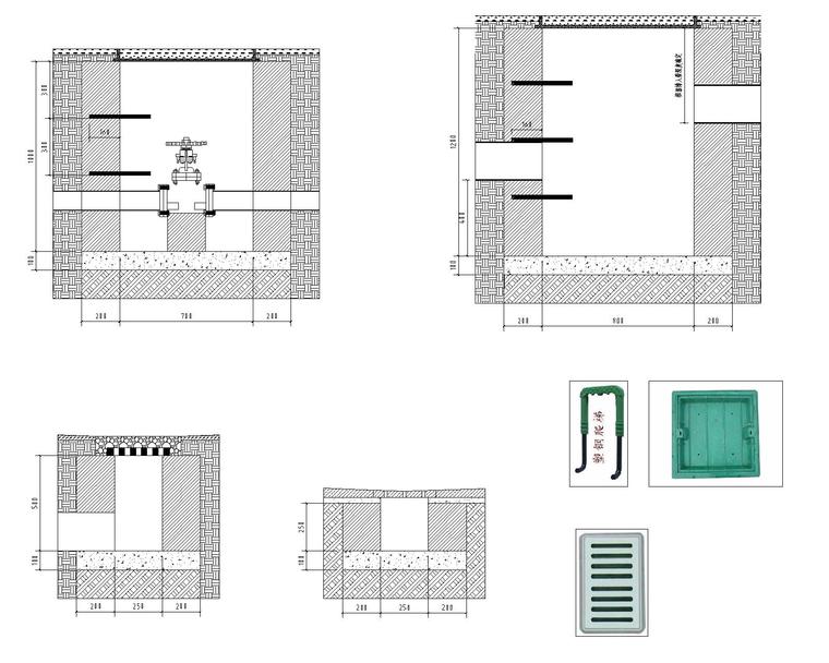 机场配套区工程景观含清单招标文件-SS-14排水节点安装大样图-布局1