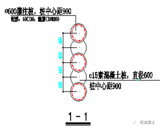 挖桩间土计算规则图解图片