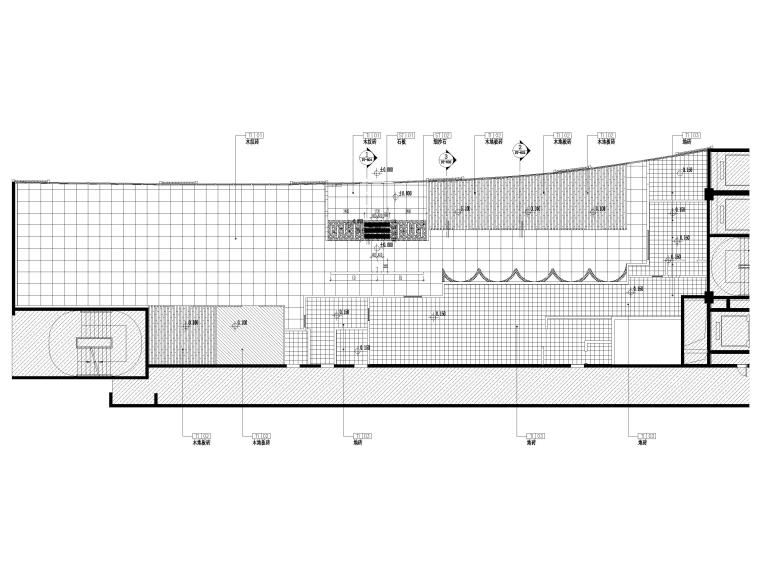 ​[上海]国展中心550㎡兴鸿餐厅设计施工图-地面铺装图