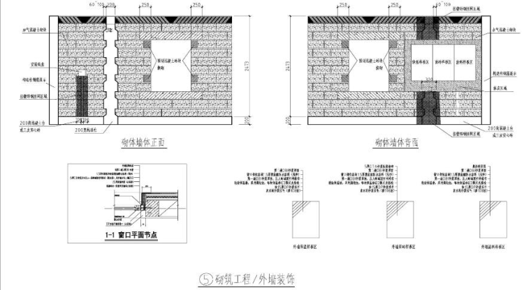 施工现场工艺样板施工操作指南-砌筑外墙装饰工艺样板现场布置