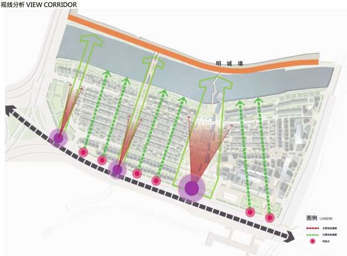 南京商业_住宅_酒店综合地标中标方案文本-视线分析