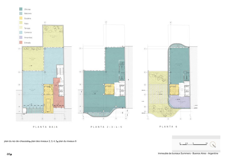 阿根廷布宜诺斯艾利斯萨默斯办公大楼-BUE1_plan_du_RDC__plan_niveaux_2_3_4_5_6