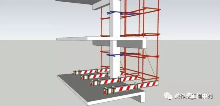 预埋式工字钢悬挑架资料下载-高层建筑用这悬挑架，节约55%的工字钢用量