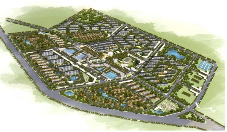 生态文明小镇设计资料下载-[天津]生态小镇居住区景观设计方案