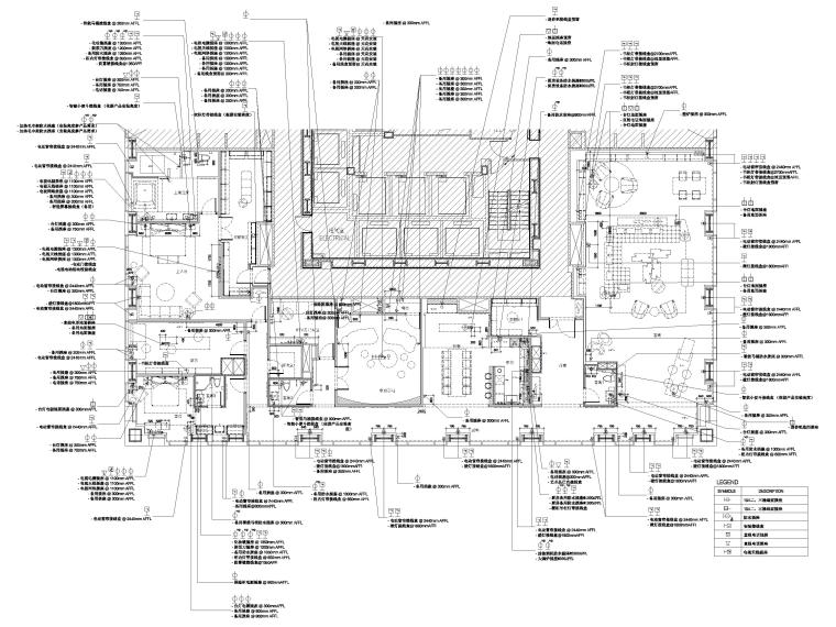 [北京]570㎡二居室现代大平层设计施工图-电力及设备代号图
