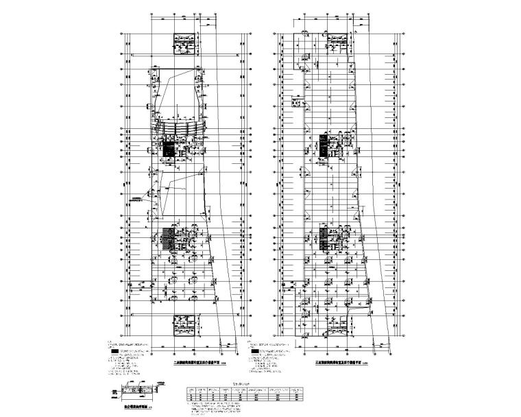 钢结构混凝土连廊资料下载-大型会展中心带连廊六层钢结构施工图CAD