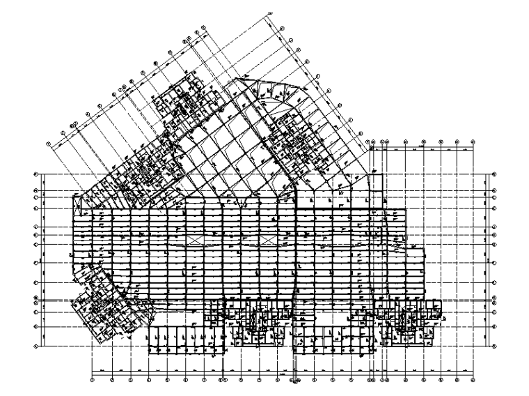 [贵州]5栋多高层住宅楼结构施工图2020-地下室梁平法施工图