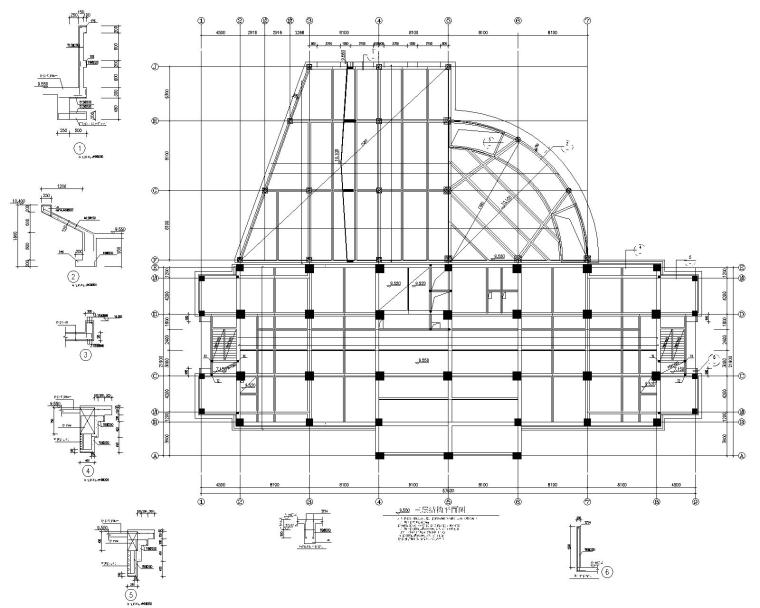 裙楼建筑图资料下载-高层商业中心带裙楼12层框架结构施工图CAD