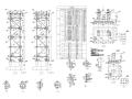 某钢结构桁架管道支架结构施工图CAD