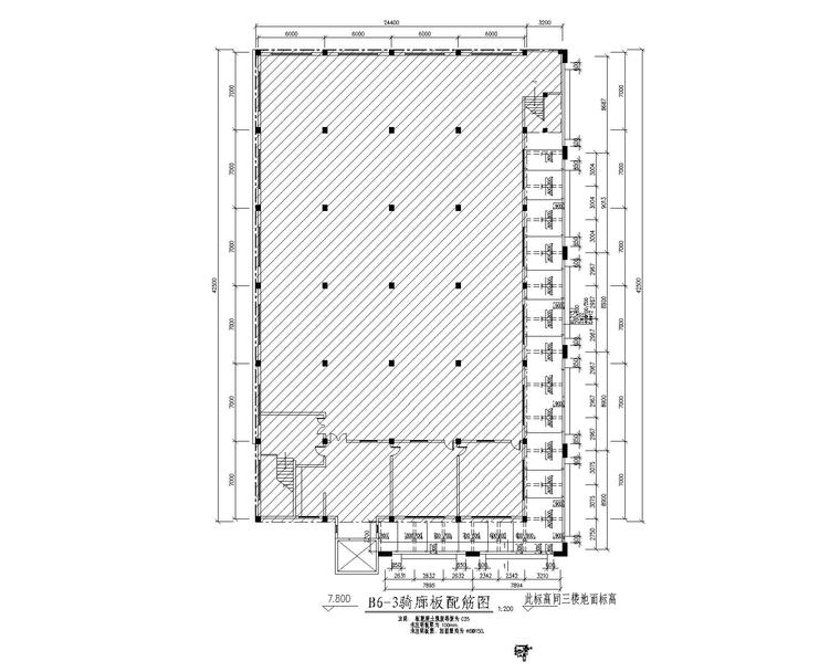 文化廊cad图资料下载-某商业建筑新增骑廊混凝土结构施工图CAD